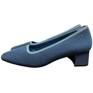 Vivaia pumps melody 2.0 square toe chunky heels demin blue